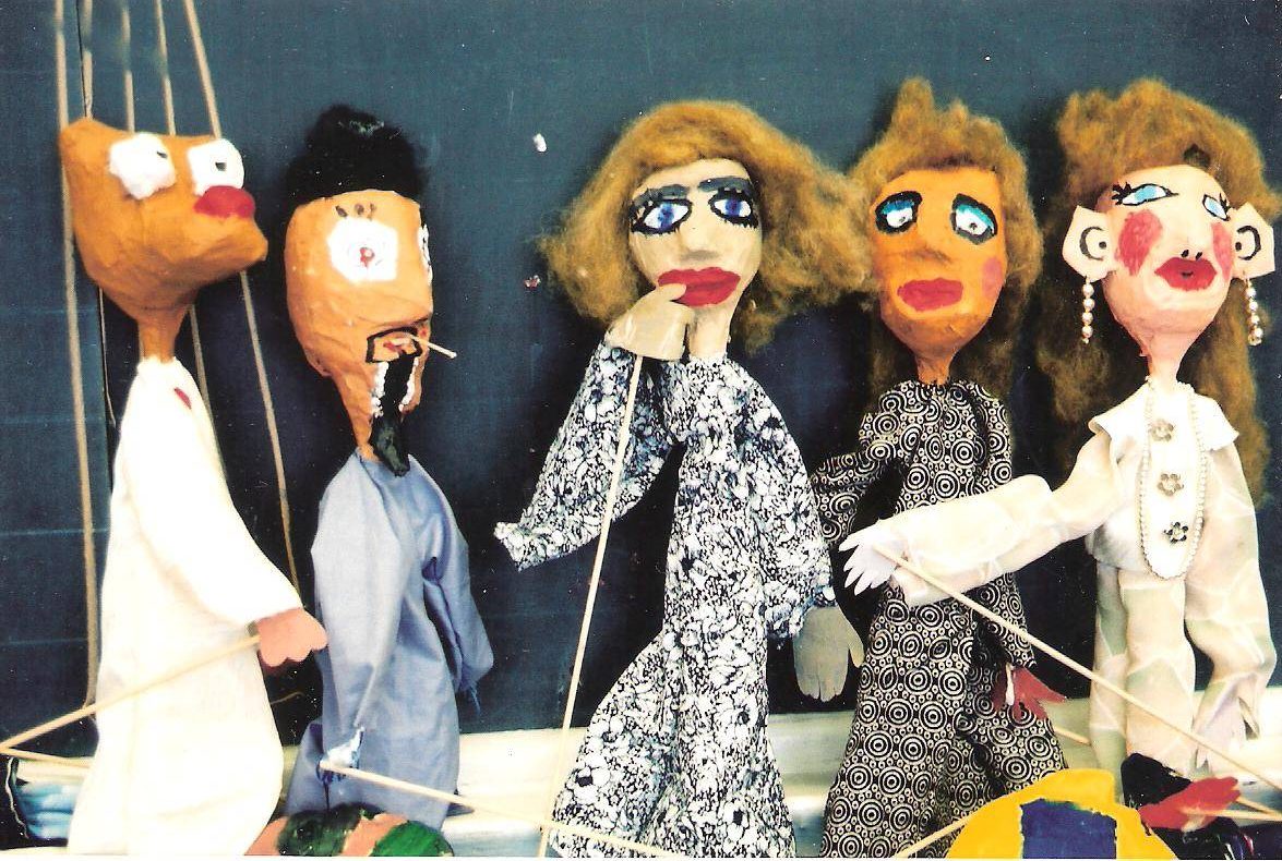 Rod puppets by grade 4/5 students